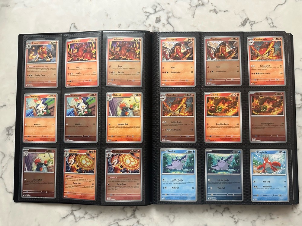 Mega Evolutions - Complete Base Set - C,U,R,RR and Reverses - With Binder