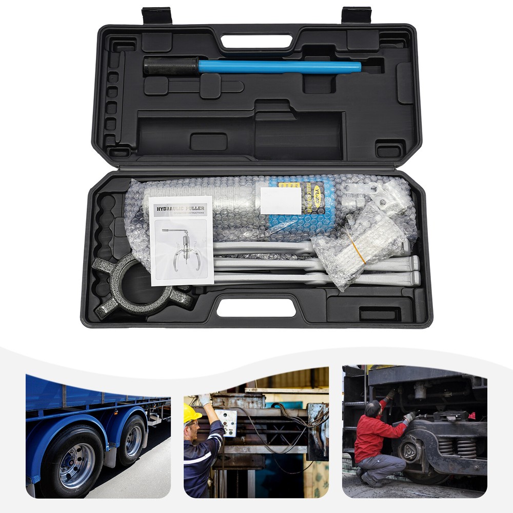 20 Ton Hydraulic Gear Puller Adjustable 2-3 Jaws Wheel Bearing Pulling Separator