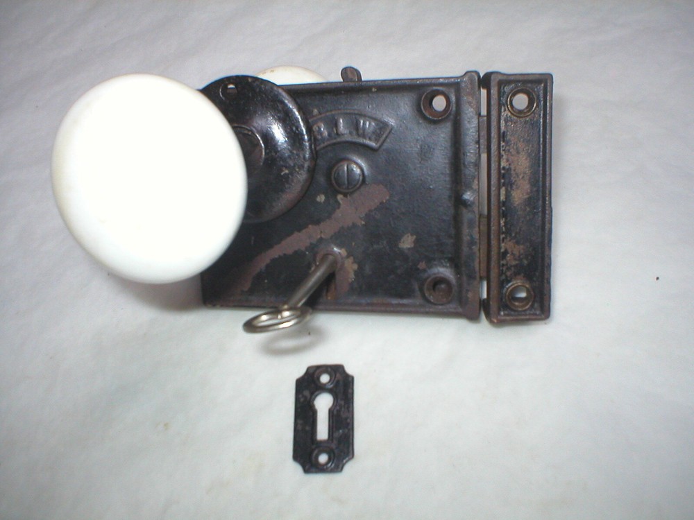 Antique Victorian Era Surface Mount Door Hardware