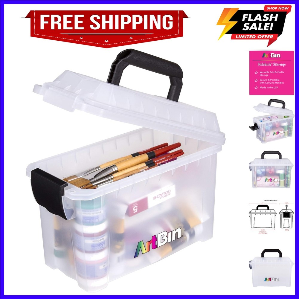 Mini Sidekick Carrying Case, Portable Art & Craft Organizer with Handle, [1] ...
