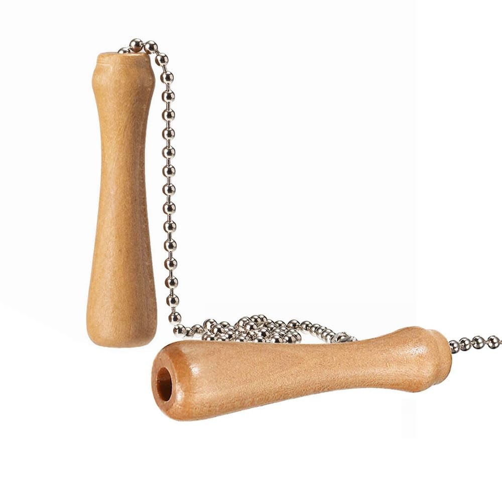 Baseball Bat Ceiling Fan Pull Chain Extender 12in Silver Bead Chain Fan Pulls!