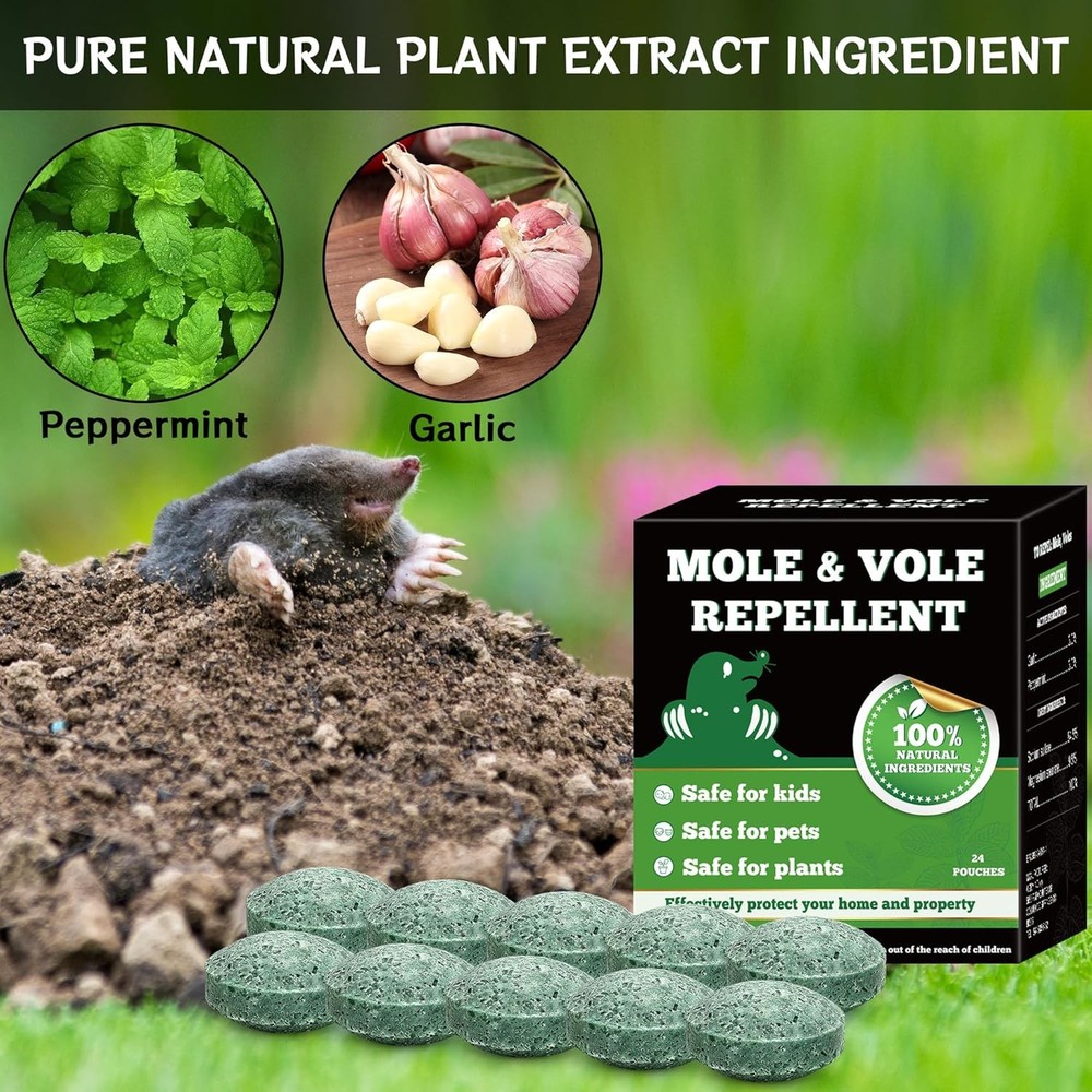 Mouse Deterrence Balls (12-Piece): Natural Formula for Kid-Safe Homes