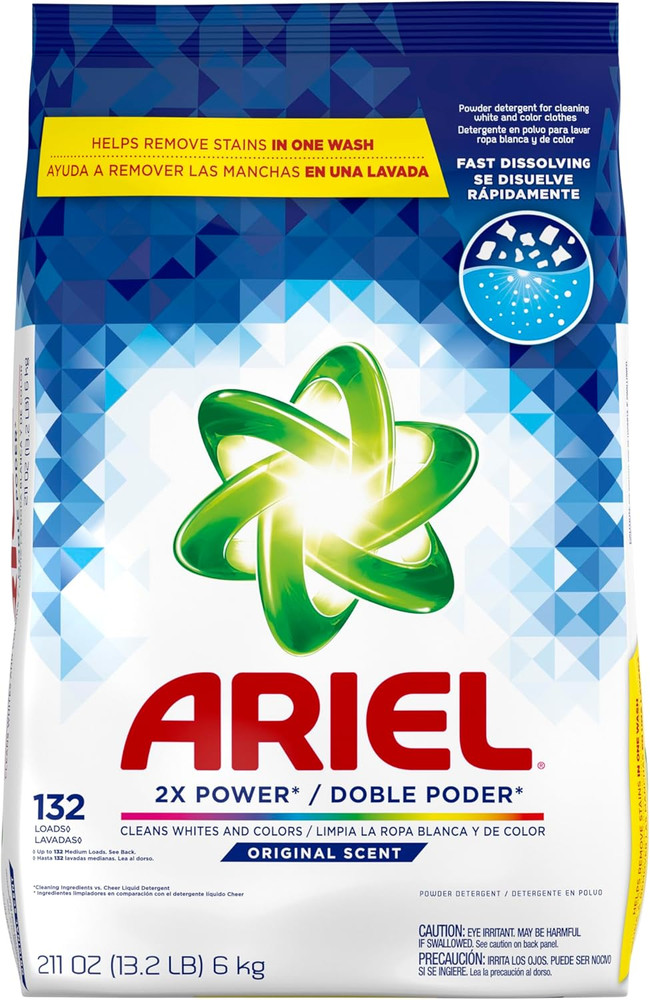Powder Laundry Detergent, Original Scent, 211 Oz, 132 Loads
