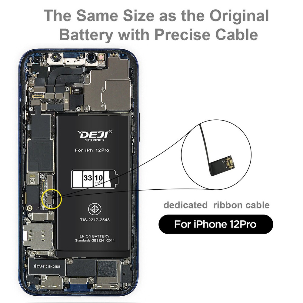 High Capacity OEM Apple Replacement Internal Battery For iPhone 11/12 Pro Max/12