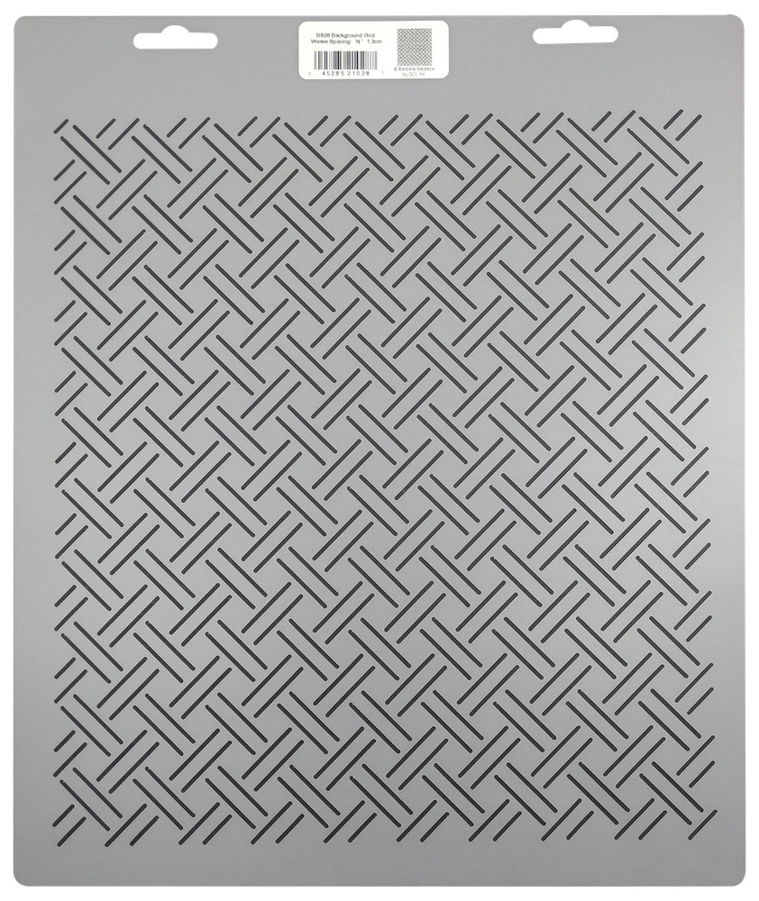 Quilting Stencil Woven Grid Quilt Pattern 0.5" Background Quilters Template