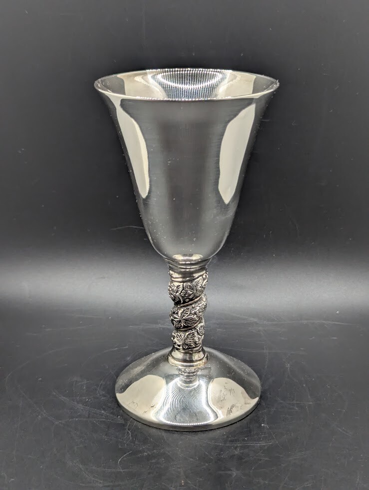 Plator Silverplate Goblet Made in Spain - 5.25" Tall