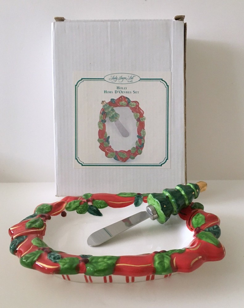 Holly Hors D'Oevres Set - Lady Jayne Ltd.