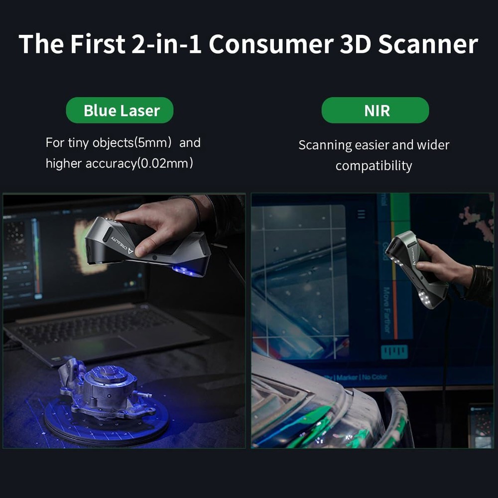 Creality CR-Scan Raptor 3D Scanner Multiple-line 60FPS for 5-2000mm Objects US