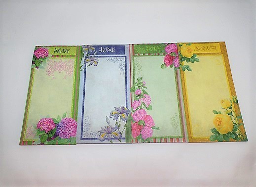 12 Months Floral Memo Sets