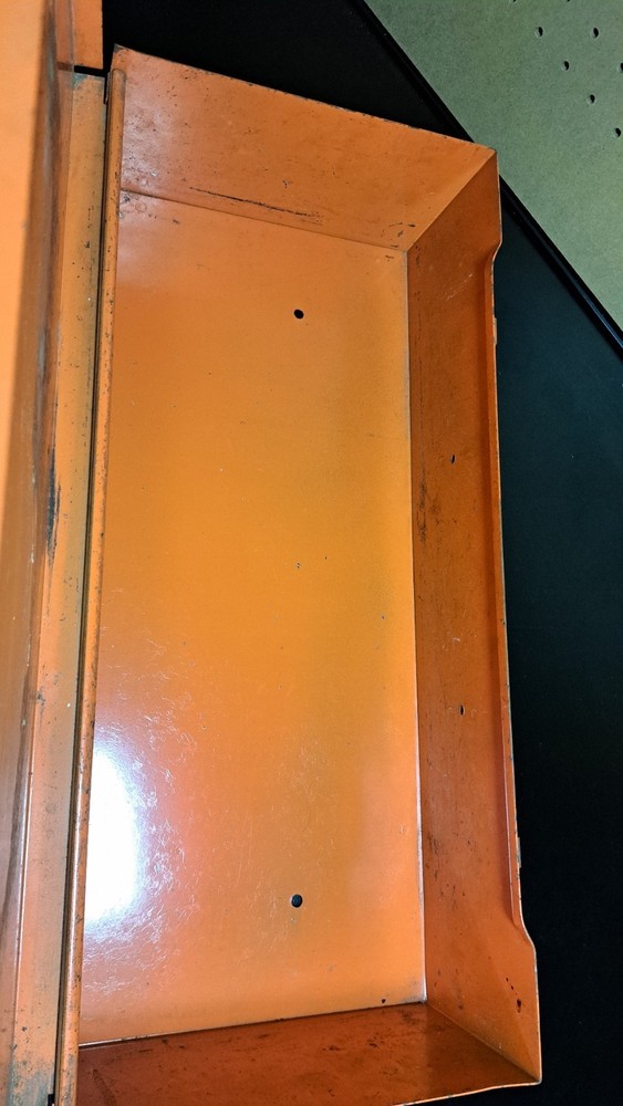 Black & Decker cut saw Orange tool box Vintage box only