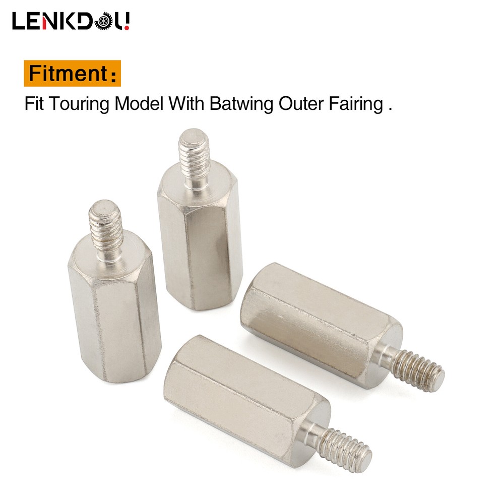 Batwing Extension Nut Standoff Stud Outer Fairing For Harley Street Glide FLHT