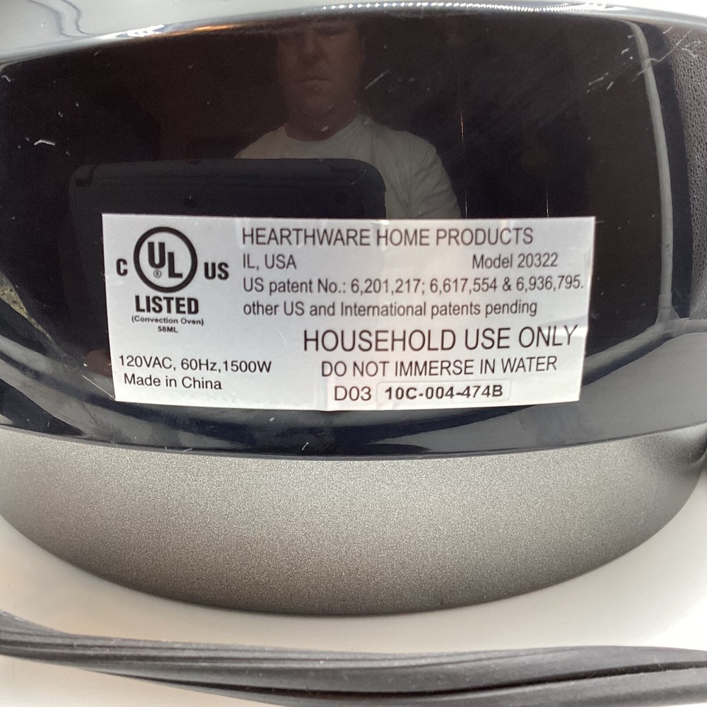 NuWave Pro Infrared Oven Model 20322 Replacement Digital Power Head Only - Black