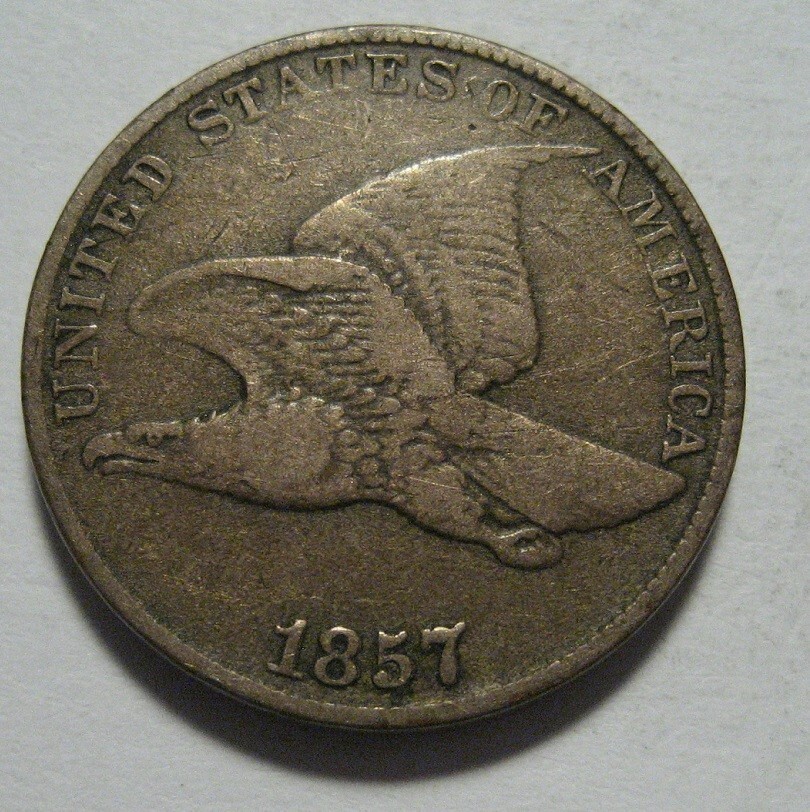 = 1857 FINE+ FLYING Eagle Cent, Nice Problem Free Coin, FREE Shipping