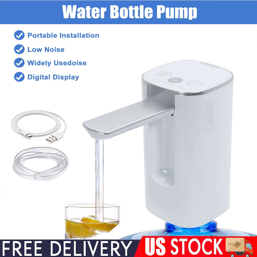 Water Bottle Switch Pump Electric Automatic Universal Jug Dispenser 5 Gallon USB
