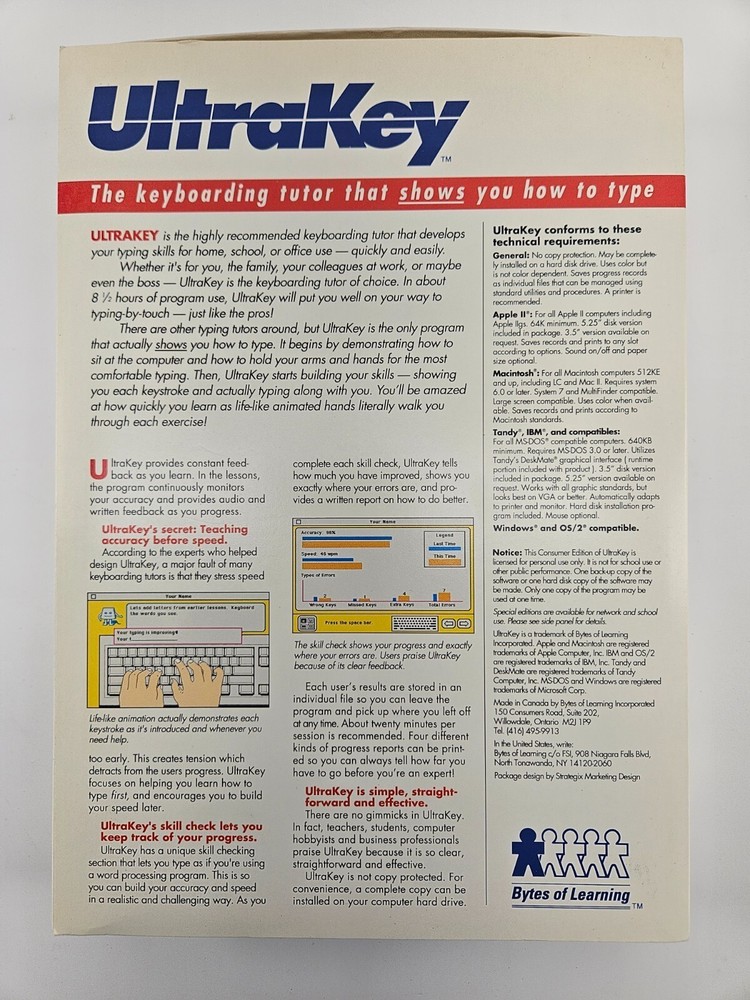 UltraKey Version 2.0 Mac 3.5" Floppy Keyboard Tutor