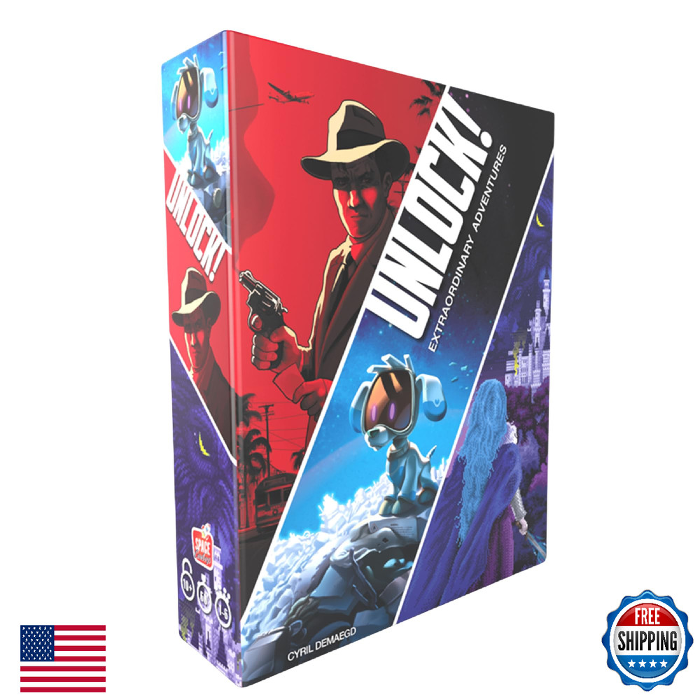 Asmodee Unlock! Extraordinary Adventures Card Game - Escape Room-Inspired Cooper