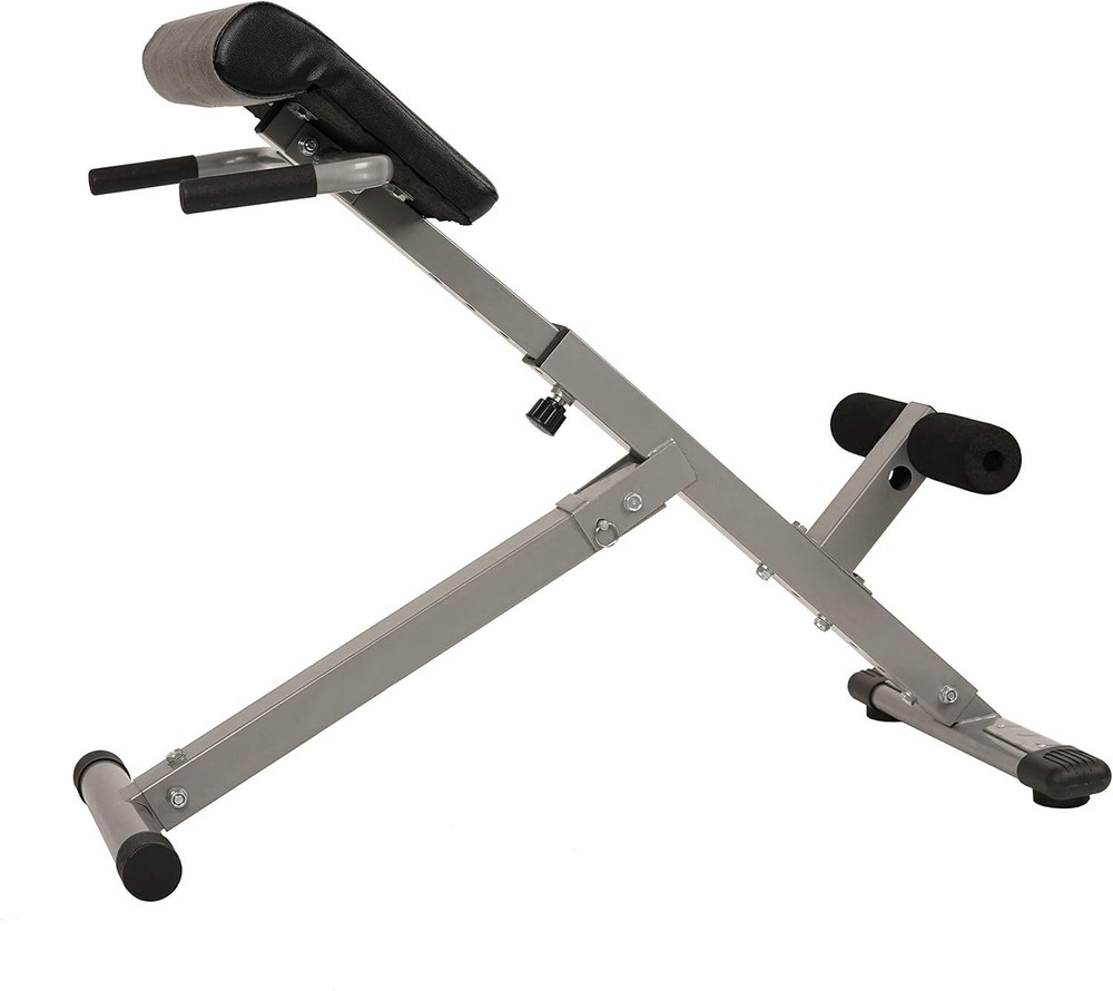 Multi-Function 45-Degree Hyperextension Bench - Adjustable & Foldable Design