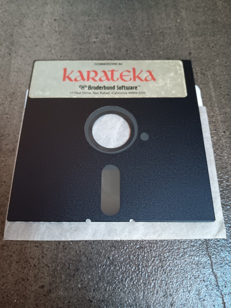 Commodore 64 Karateka Disk And Manual Tested/Works