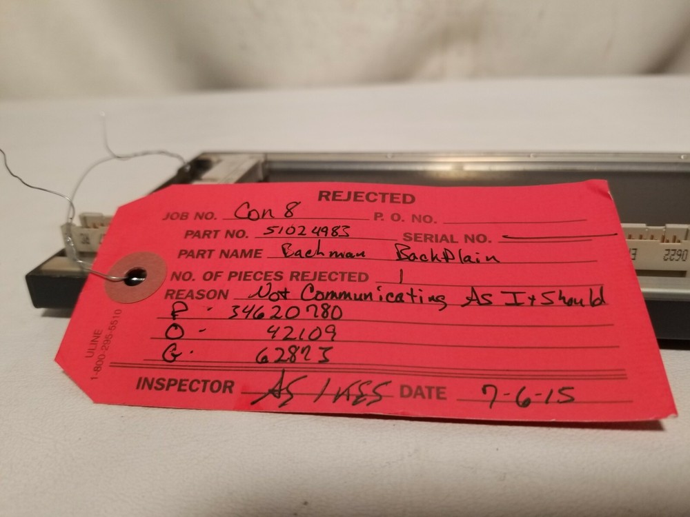 Bachmann BS208 backplane with 8 module slots