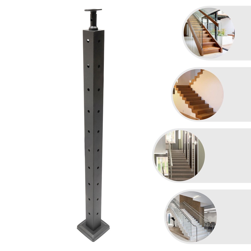 Cable Railing Post Corner Post 36''x2''x2'' Stainless Steel Pre-drilled Posts