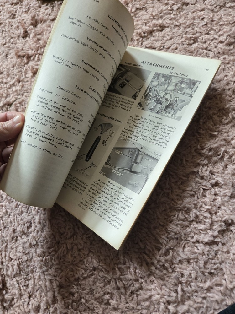Vintage John Deere FB-B Fertilizer Grain Drill Manual