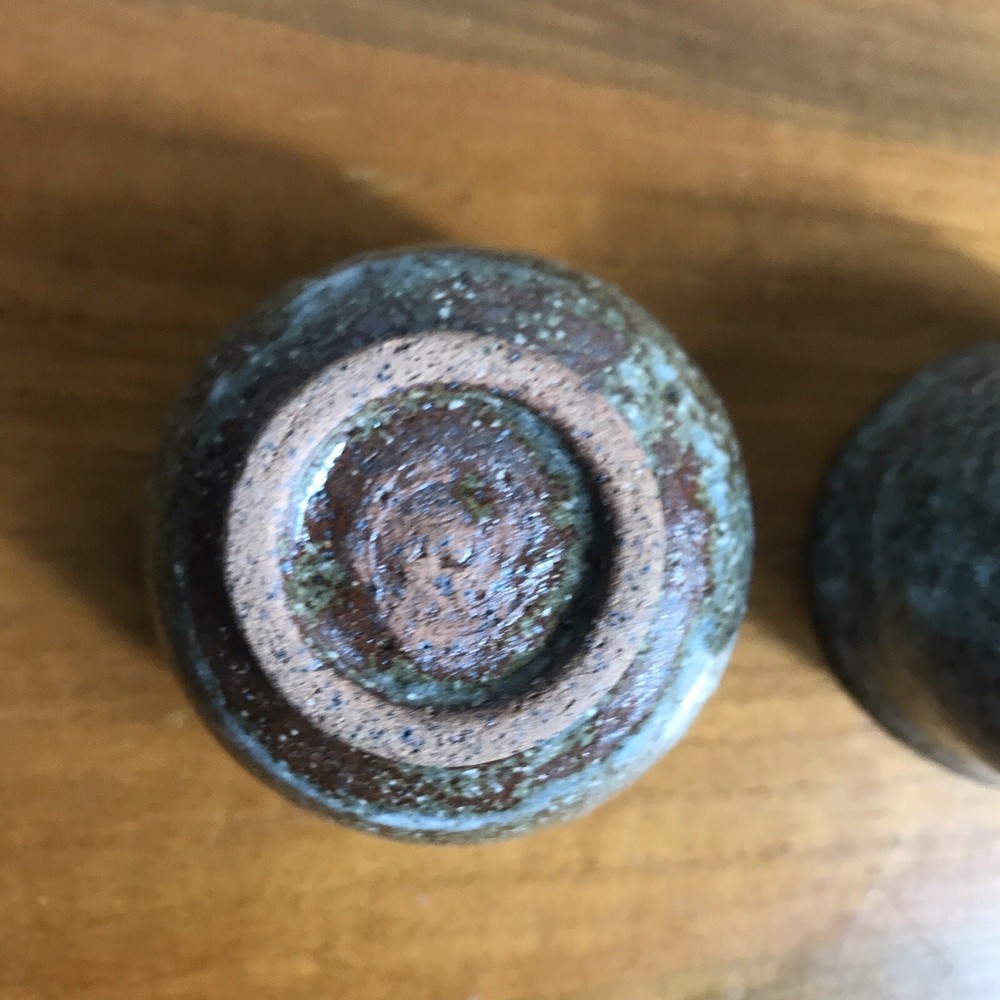 Japanese Style Studio Pottery Glazed Nesting Cups