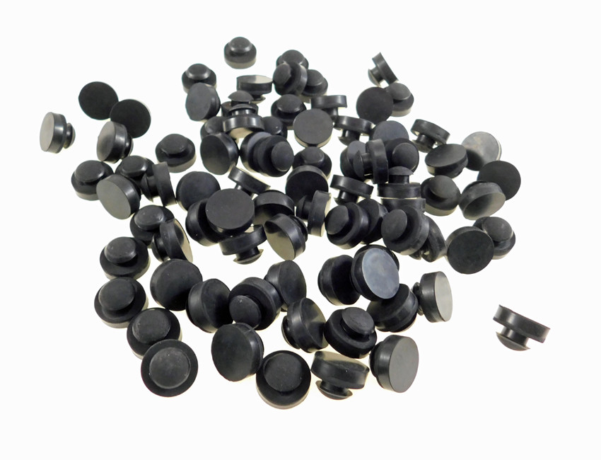 50 Pack 1" Push-In Rubber Bumpers (Feet) RB-1