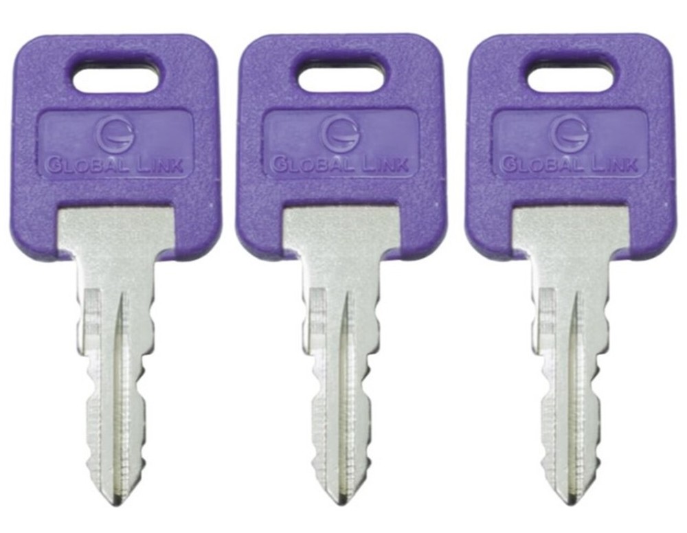 Global Link 3 PK PURPLE Replacement RV Lock Key SELECT YOUR KEY CODE G301 - G391