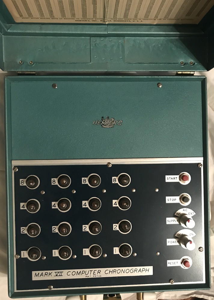 Vintage Herter’s Mark VII Chronograph Computer shooting speed meter Untested