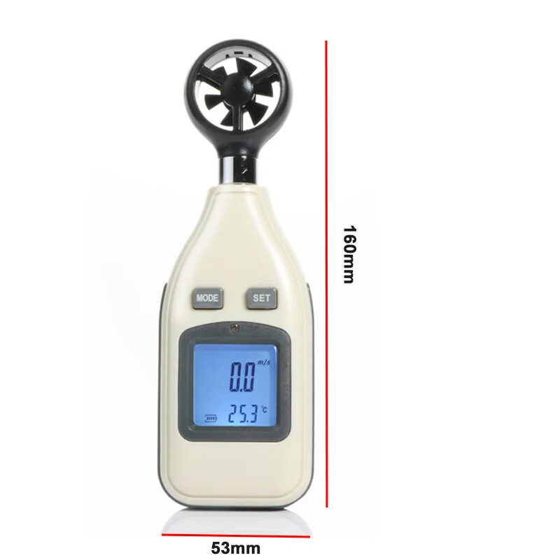 Digital Anemometer Hand Held Wind Speed and Temperature Measuring
