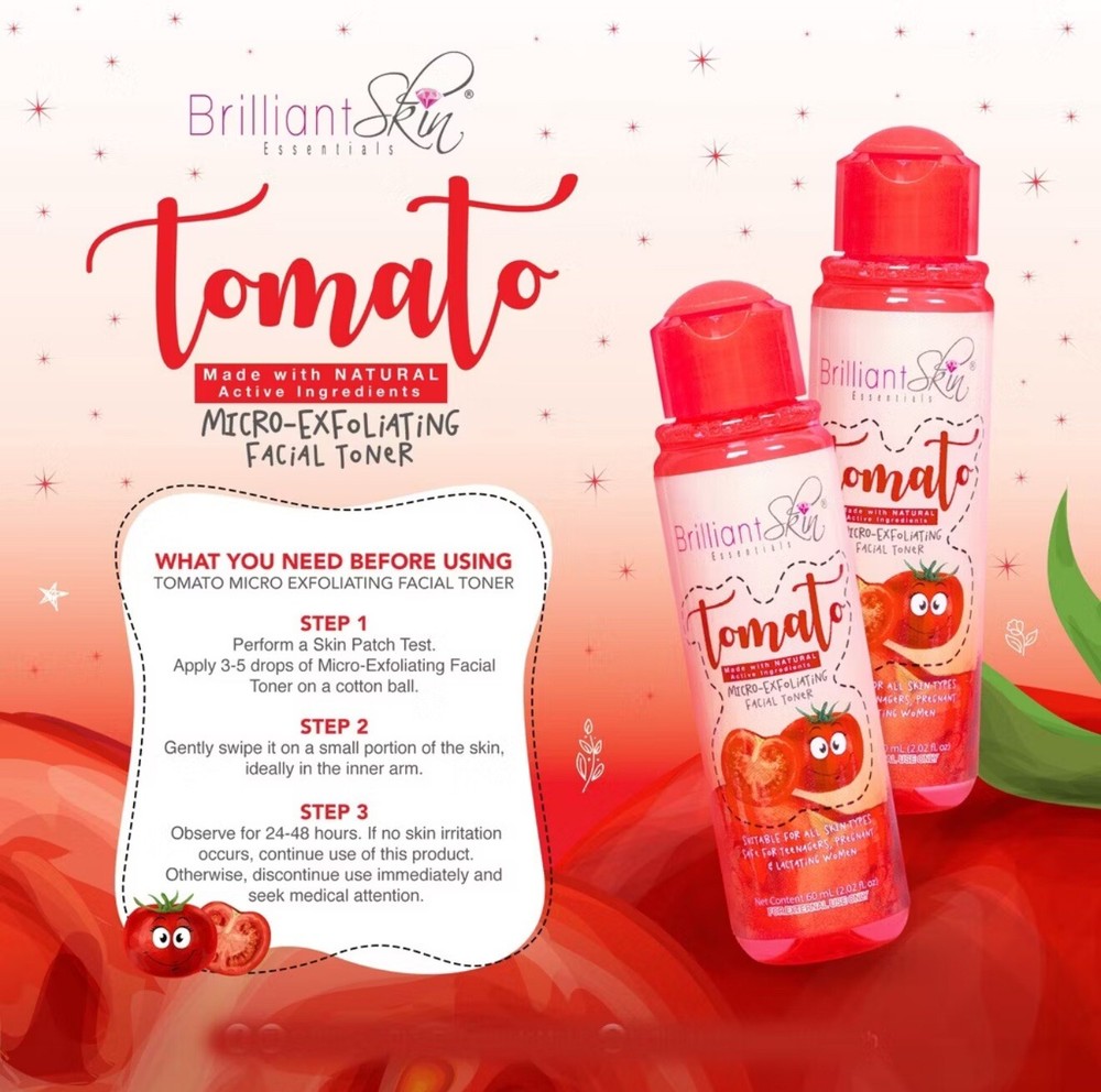 Brilliant Skin Tomato Micro Exfoliating Set | 💯 Authentic | For Sensitive Skin