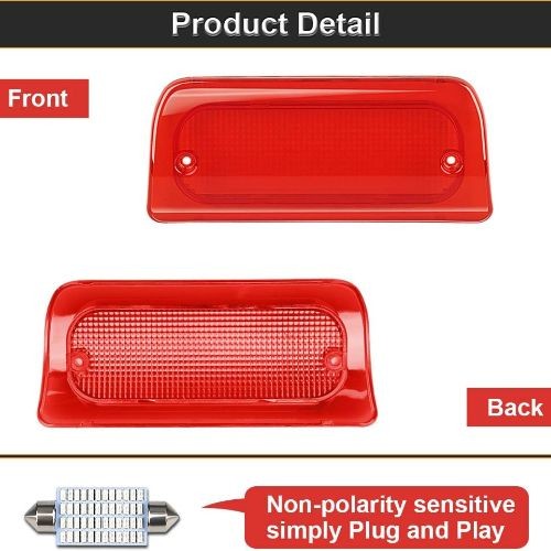 Extended Cab Only Compatible with 1994-2003 High Mount Stop Lamp Assembly