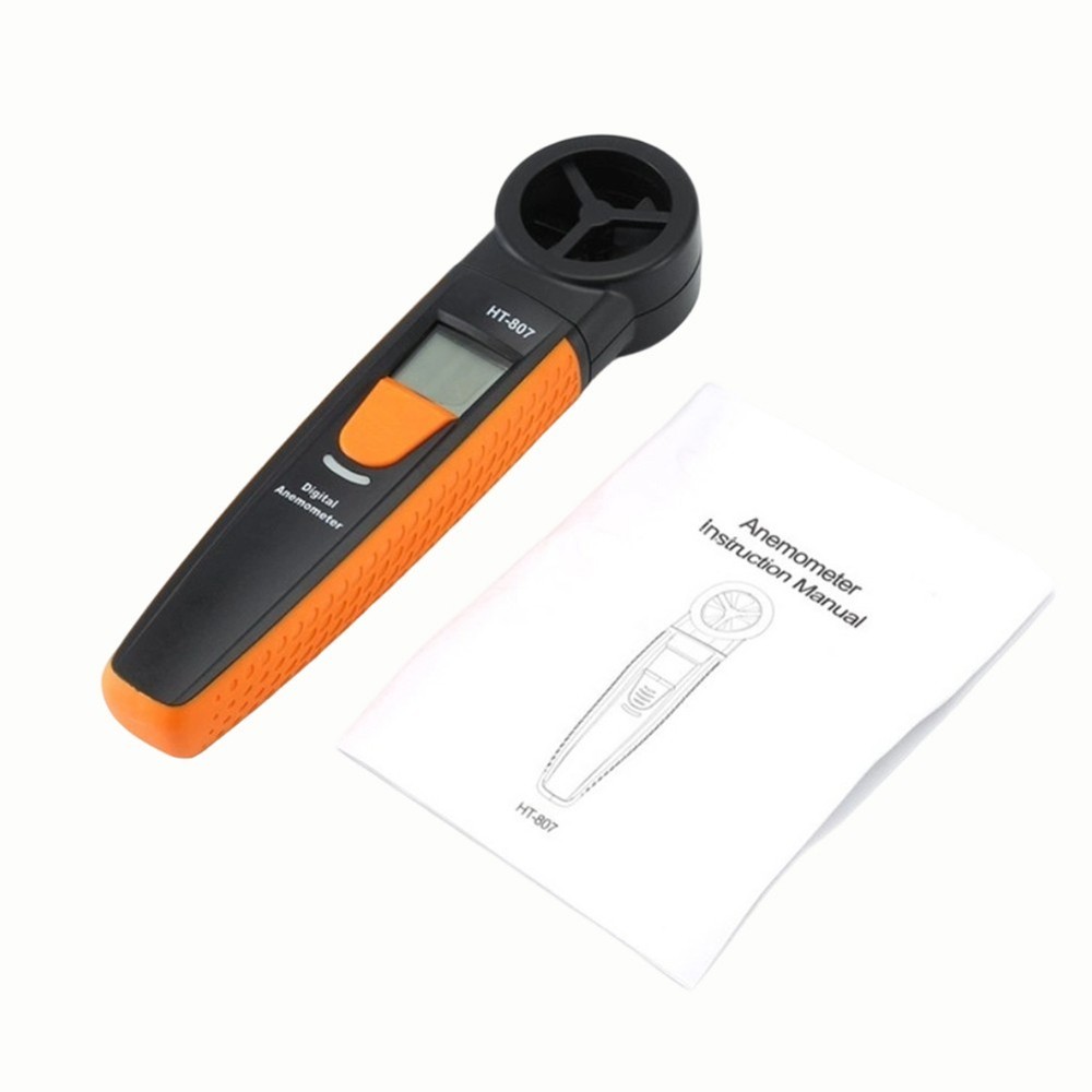 Compact Digital Anemometer with Backlight Display HT807 for Outdoor Use