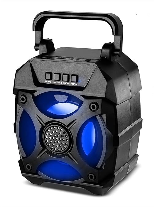 iPower BB250 Portable Bluetooth Speaker — AUX / USB / Micro‑USB Inputs — Black