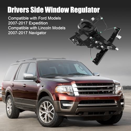 CARMOCAR Window Regulator with Panel Without Motor Replacement for 2007-2017