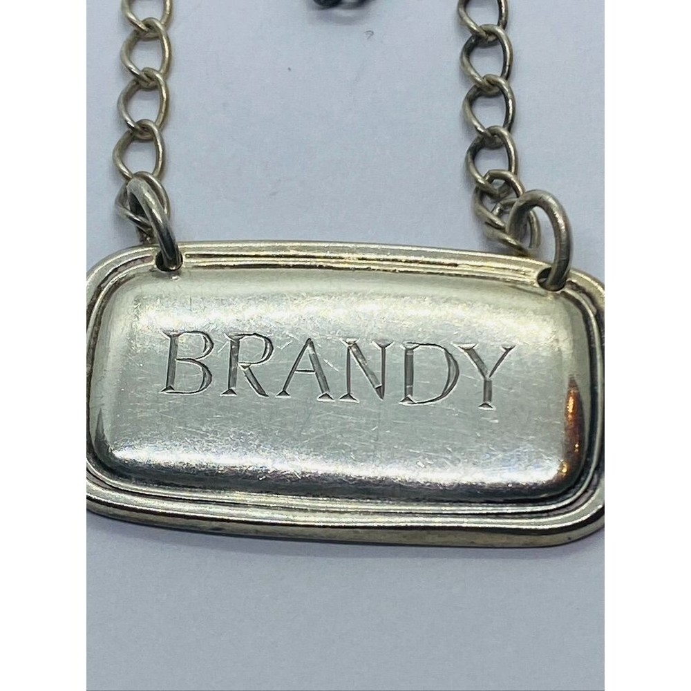 Tiffany & Co Sterling Silver 925 Brandy Decanter Bottle Tag