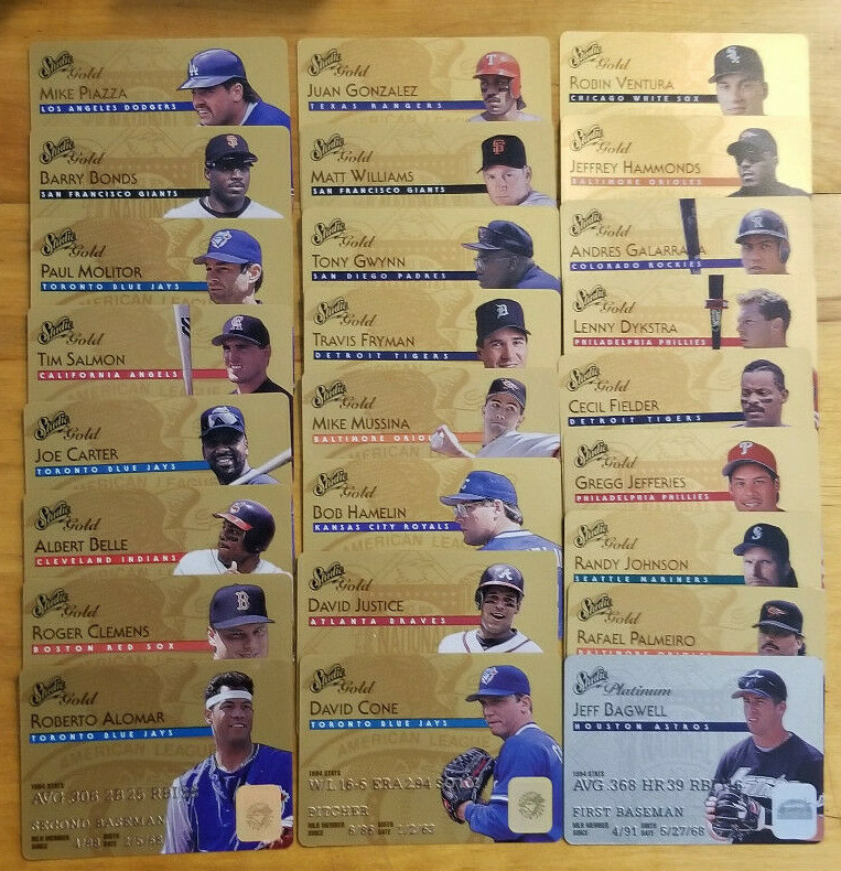 1995 Studio Baseball Gold, Platinum singles fill your set