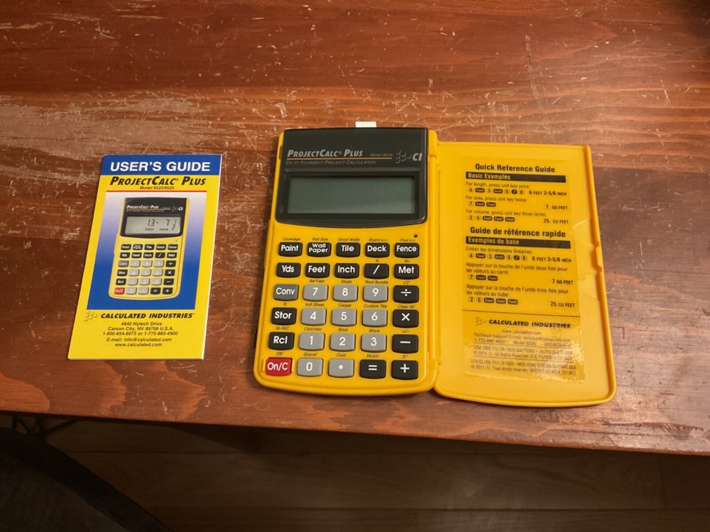 ProjectCalc Plus Calculator Model 8525 Calculated Industries Project Calculator