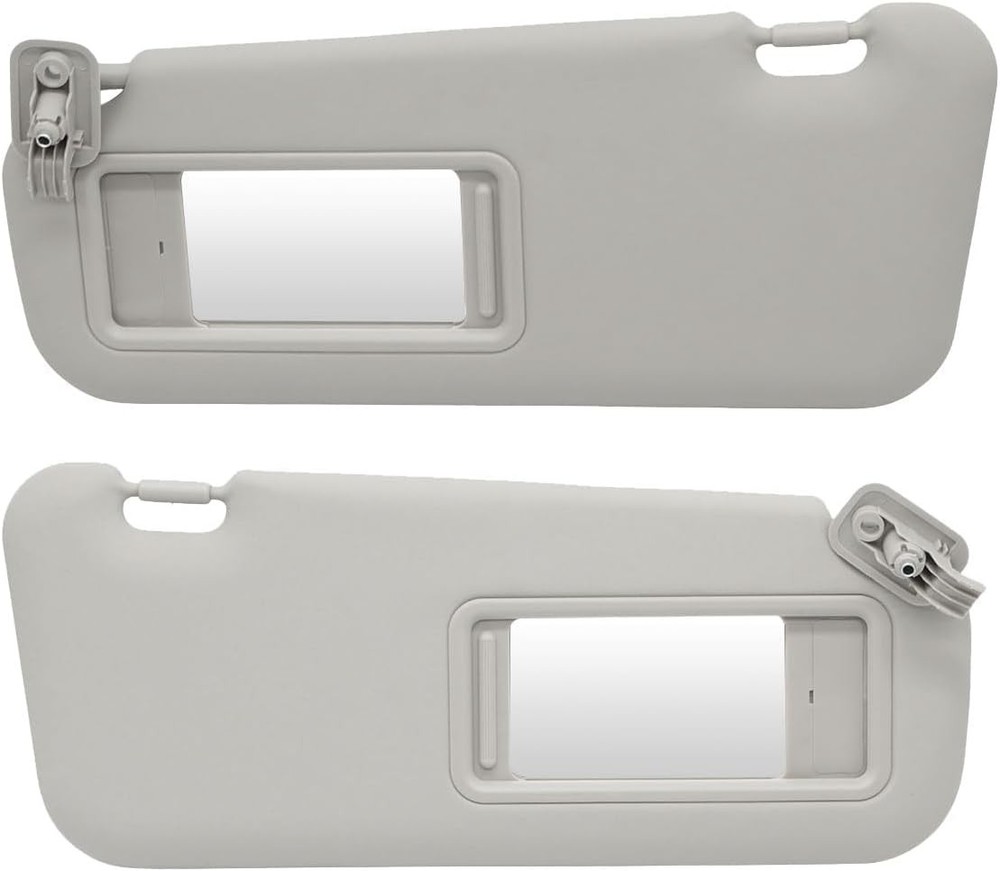 Pair Gray Sun Visor Driver&Passenger Side Compatible with 3 2010 2011 2012 2013