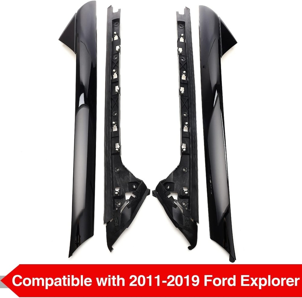 A Pillar Molding Trim, Left & Right, 4 Pack Outer & Inner, Ford Explorer 2019