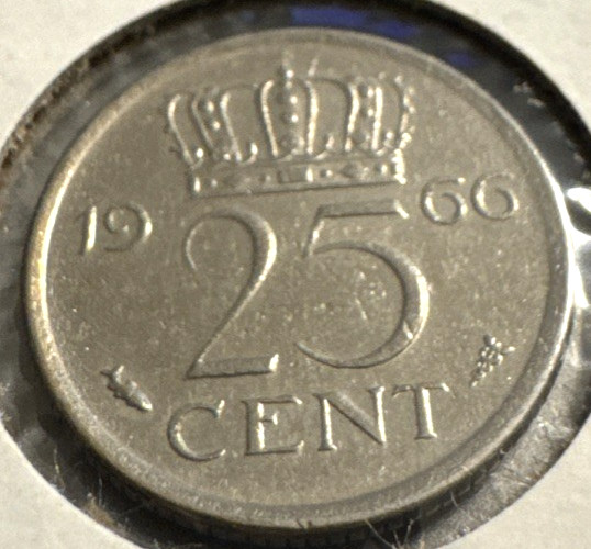 1966 Netherlands 25 Cents