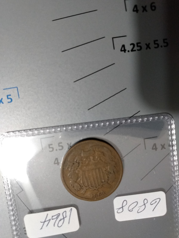 1864 2 CENT PIECE