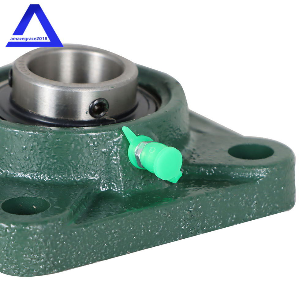 2 Pack UCF205-16 1" Bore Solid Base Pillow Block Flange Mounted Bearing 4 Bolt