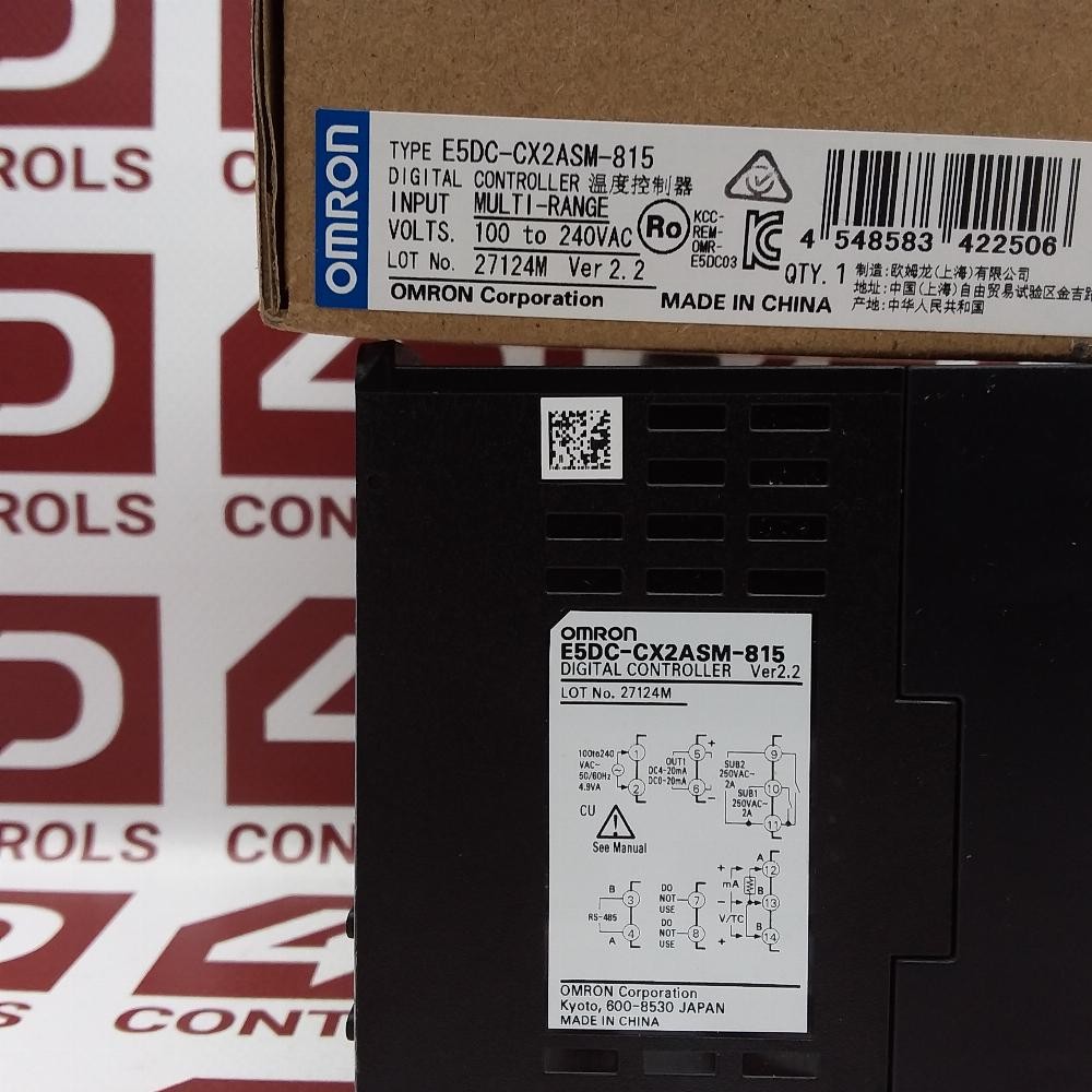 E5DC-CX2ASM-815 | Omron | Digital Controller, 100–240VAC, Opened