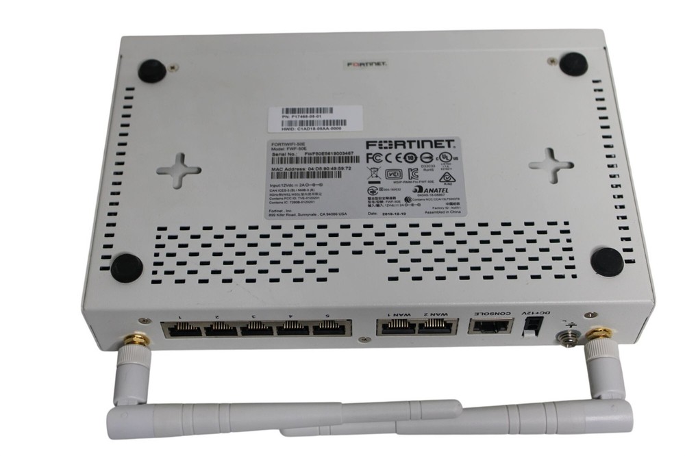 Fortinet FORTIWIFI-50E Firewall VPN Security Device