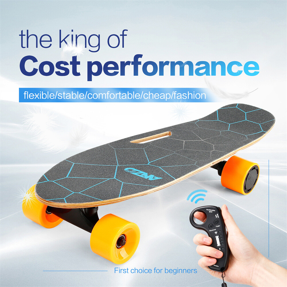 350W Electric Skateboard Remote Control Max 10 MPH E-Skateboard 7 Layers Maple