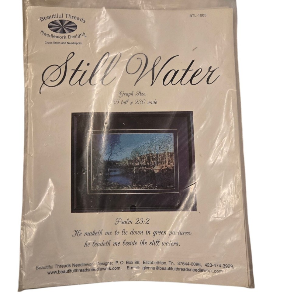 Beautiful Threads Needlework Designs Still Water Cross Stitch Pattern Graph