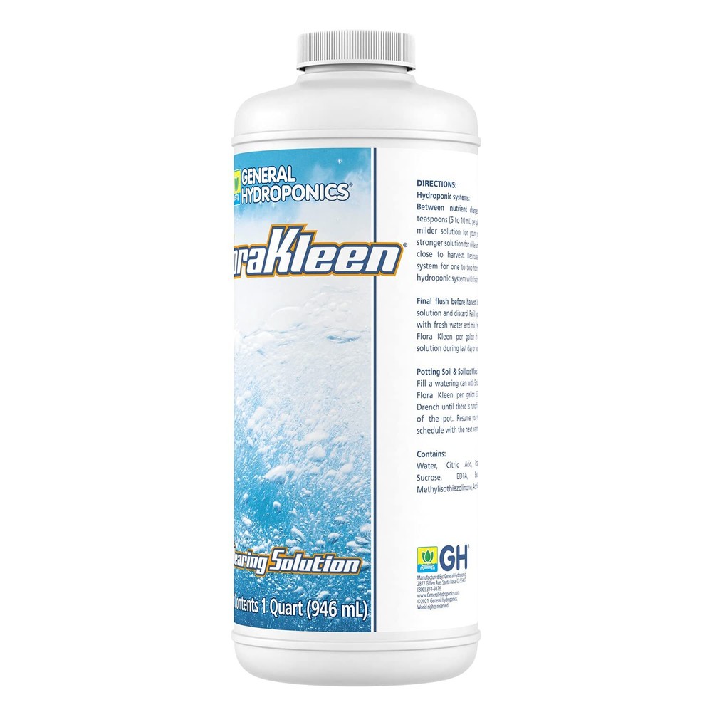 General Hydroponics FloraKleen Salt Clearing Solution, 1-Quart