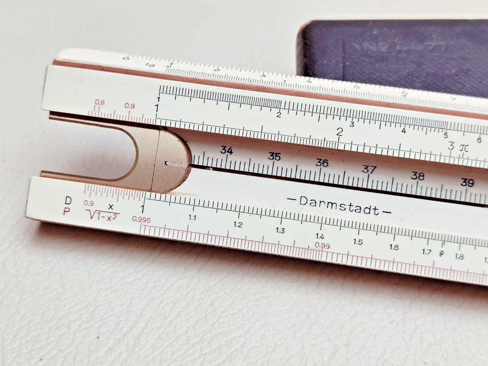 Logarithmic ruler Slide Wichmann ruler German Vintage Drawing device.