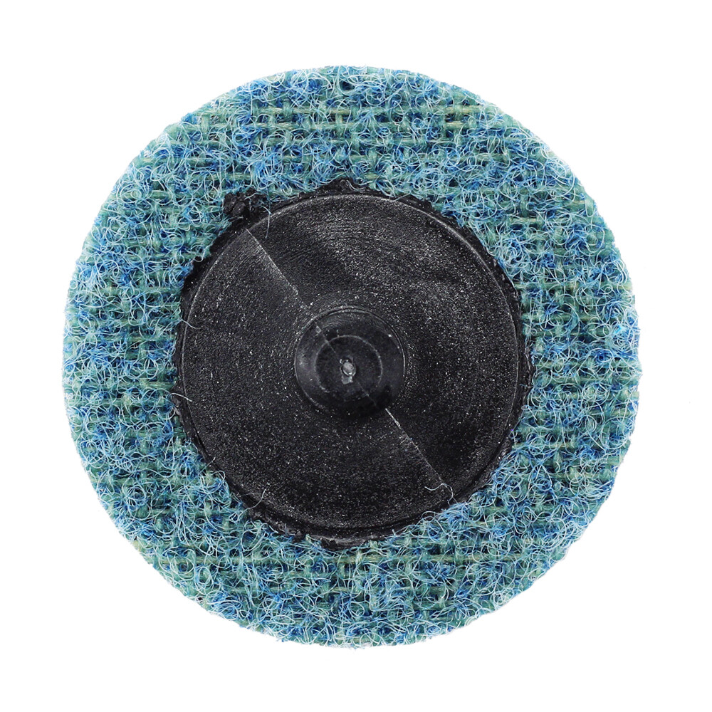 100 Pack- 2" Roloc Surface Conditioning Discs Fine - Blue Quick Change Prep Pads